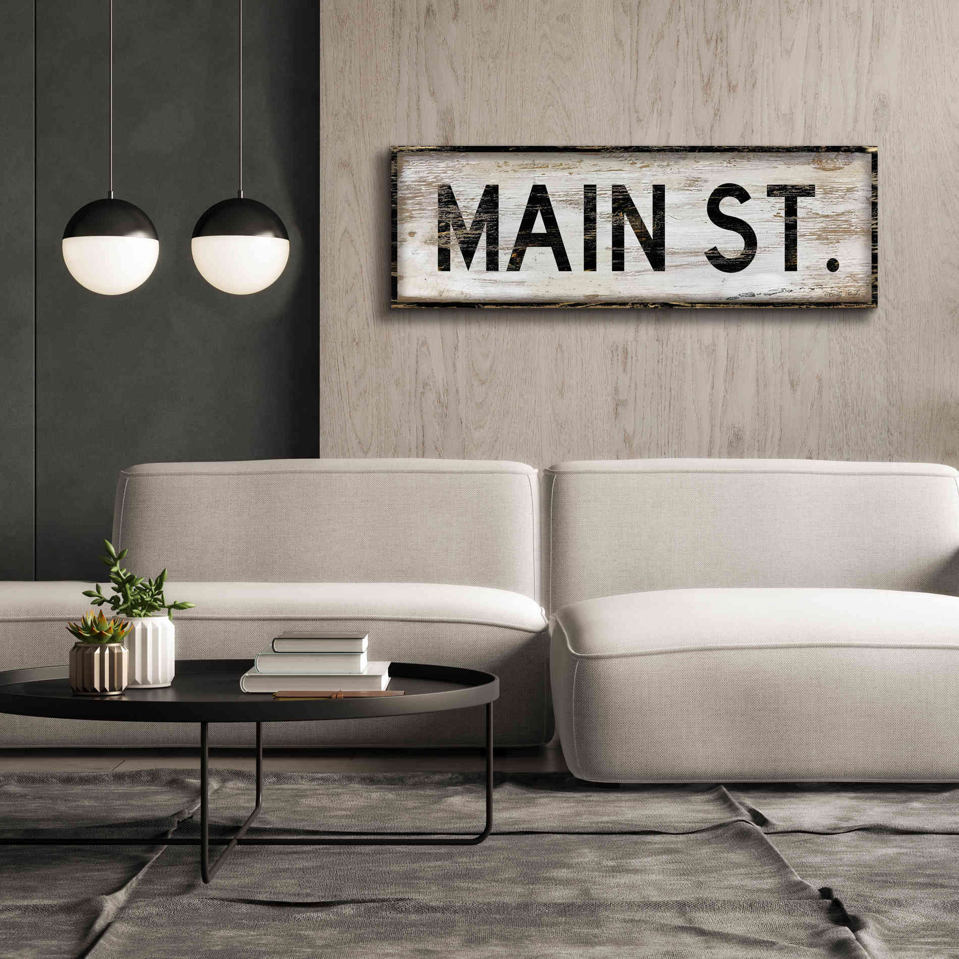 'Main St.' by Cindy Jacobs, Canvas Wall Art,60 x 20