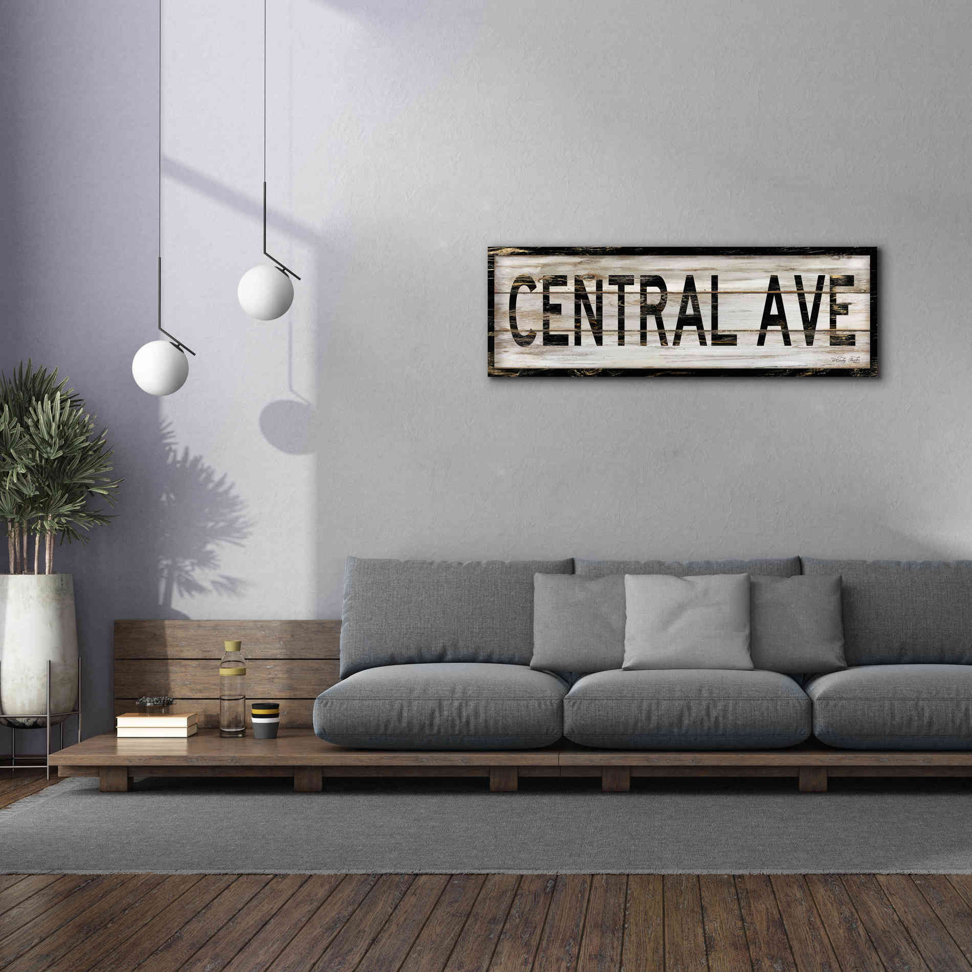 'Central Ave.' by Cindy Jacobs, Canvas Wall Art,60 x 20