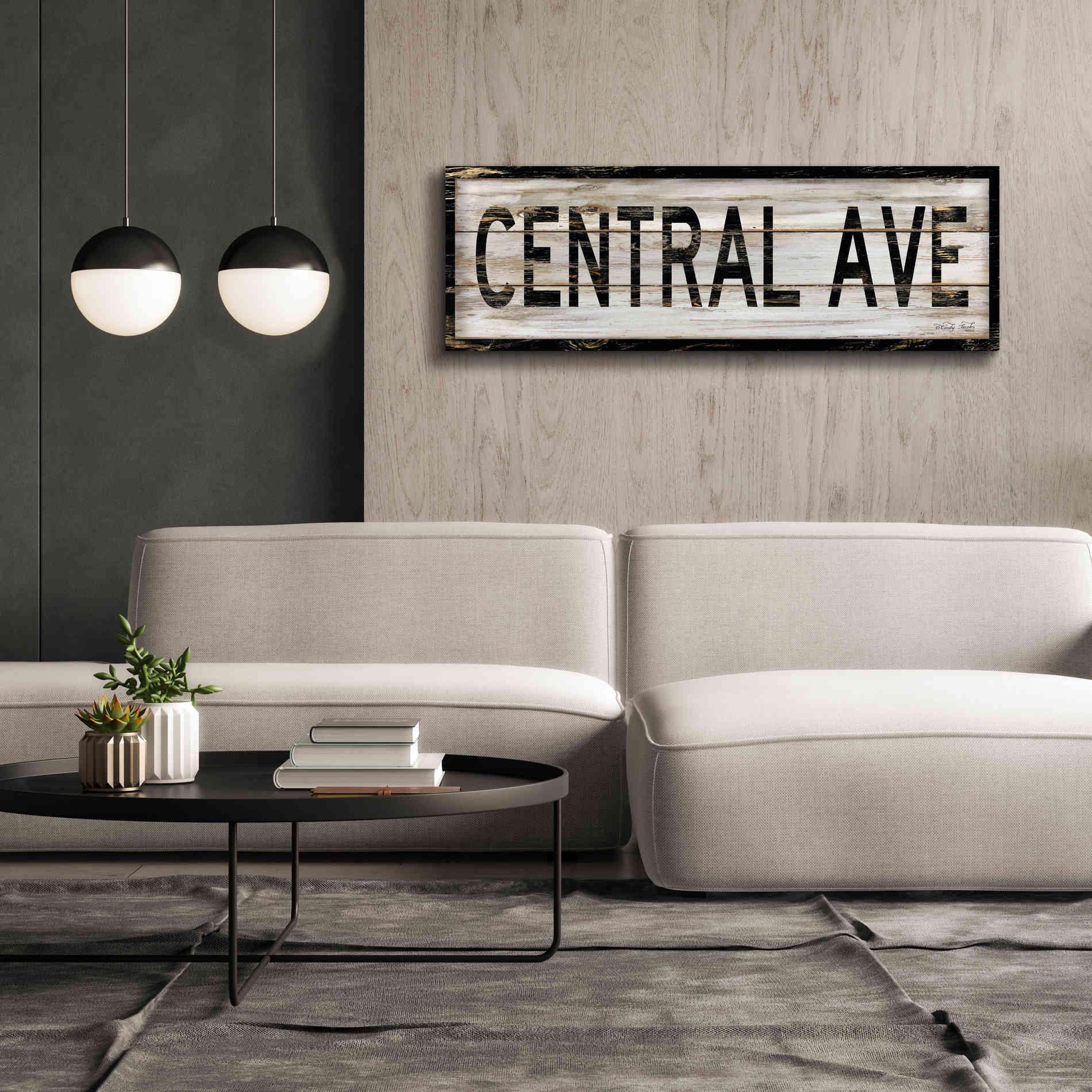'Central Ave.' by Cindy Jacobs, Canvas Wall Art,60 x 20
