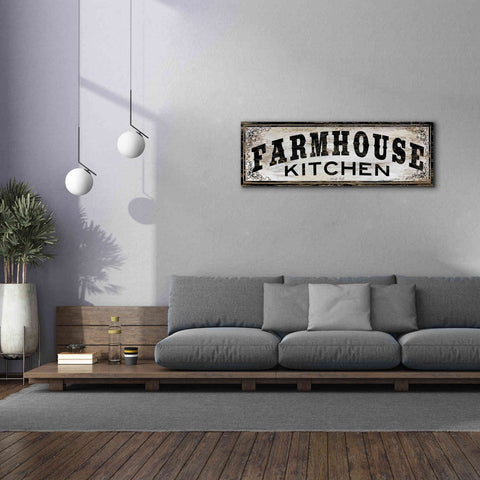 Image of 'Farmhouse Kitchen' by Cindy Jacobs, Canvas Wall Art,60 x 20
