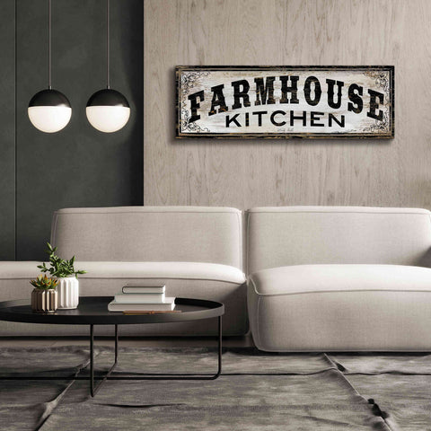 Image of 'Farmhouse Kitchen' by Cindy Jacobs, Canvas Wall Art,60 x 20