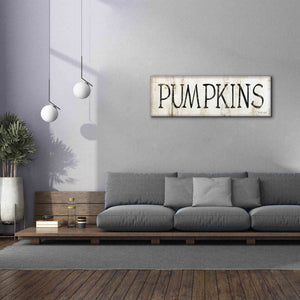 'Pumpkins' by Cindy Jacobs, Canvas Wall Art,60 x 20
