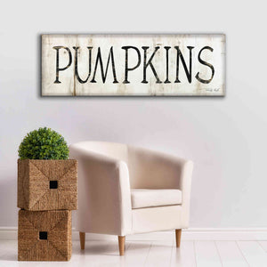 'Pumpkins' by Cindy Jacobs, Canvas Wall Art,60 x 20