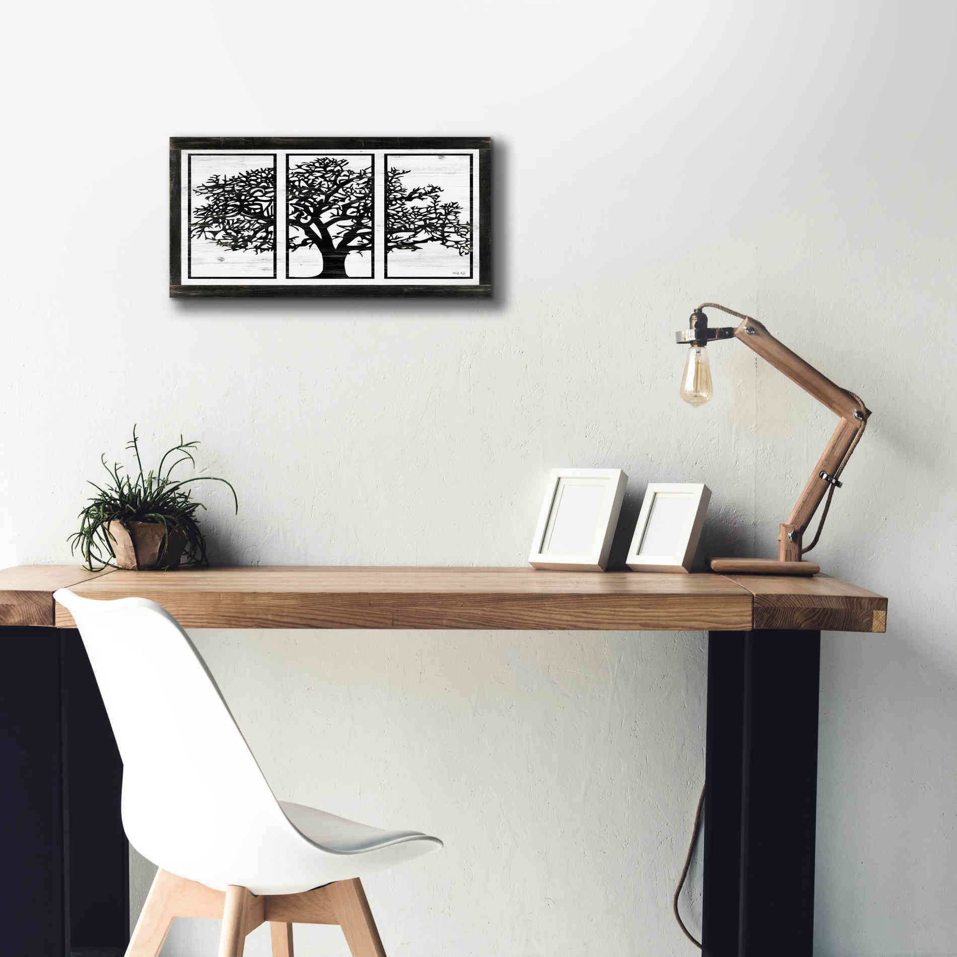 'Geo Tree' by Cindy Jacobs, Canvas Wall Art,24 x 12