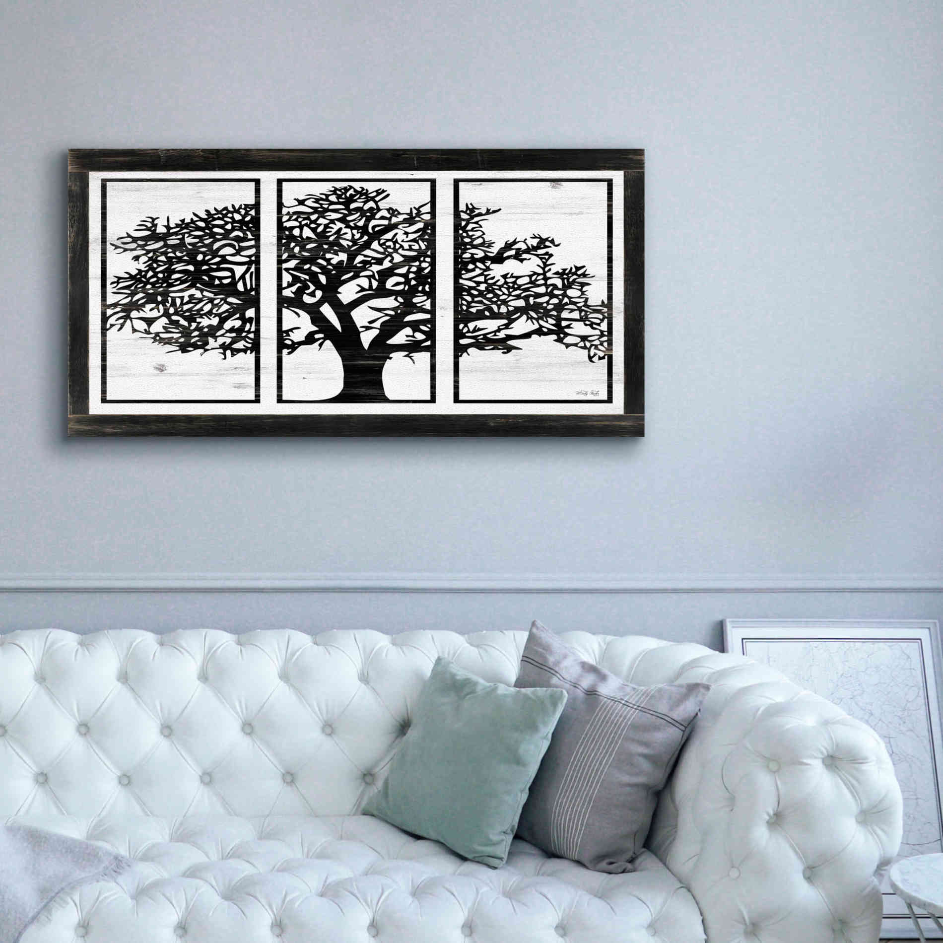 'Geo Tree' by Cindy Jacobs, Canvas Wall Art,60 x 30