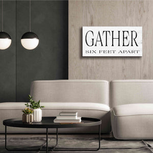 'Gather Six Feet Apart' by Cindy Jacobs, Canvas Wall Art,40 x 20