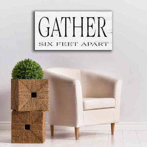 'Gather Six Feet Apart' by Cindy Jacobs, Canvas Wall Art,40 x 20