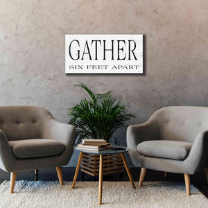 'Gather Six Feet Apart' by Cindy Jacobs, Canvas Wall Art,40 x 20