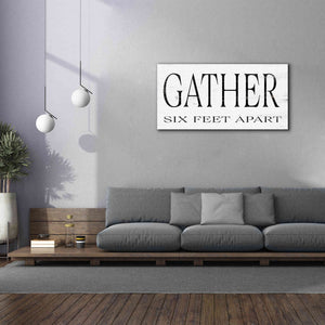 'Gather Six Feet Apart' by Cindy Jacobs, Canvas Wall Art,60 x 30