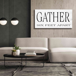 'Gather Six Feet Apart' by Cindy Jacobs, Canvas Wall Art,60 x 30