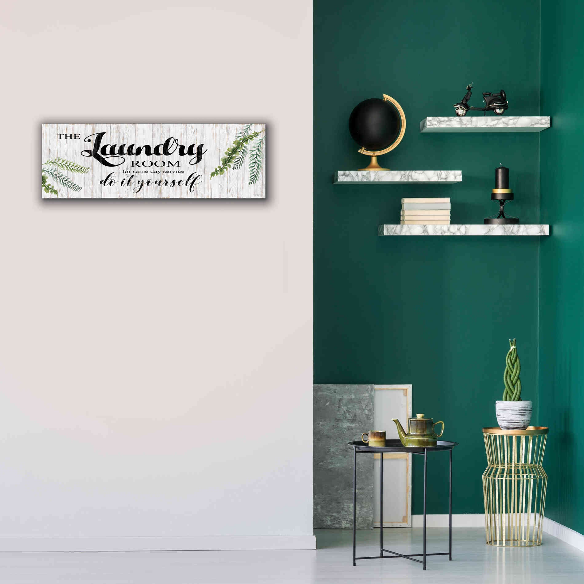 'The Laundry Room' by Cindy Jacobs, Canvas Wall Art,36 x 12