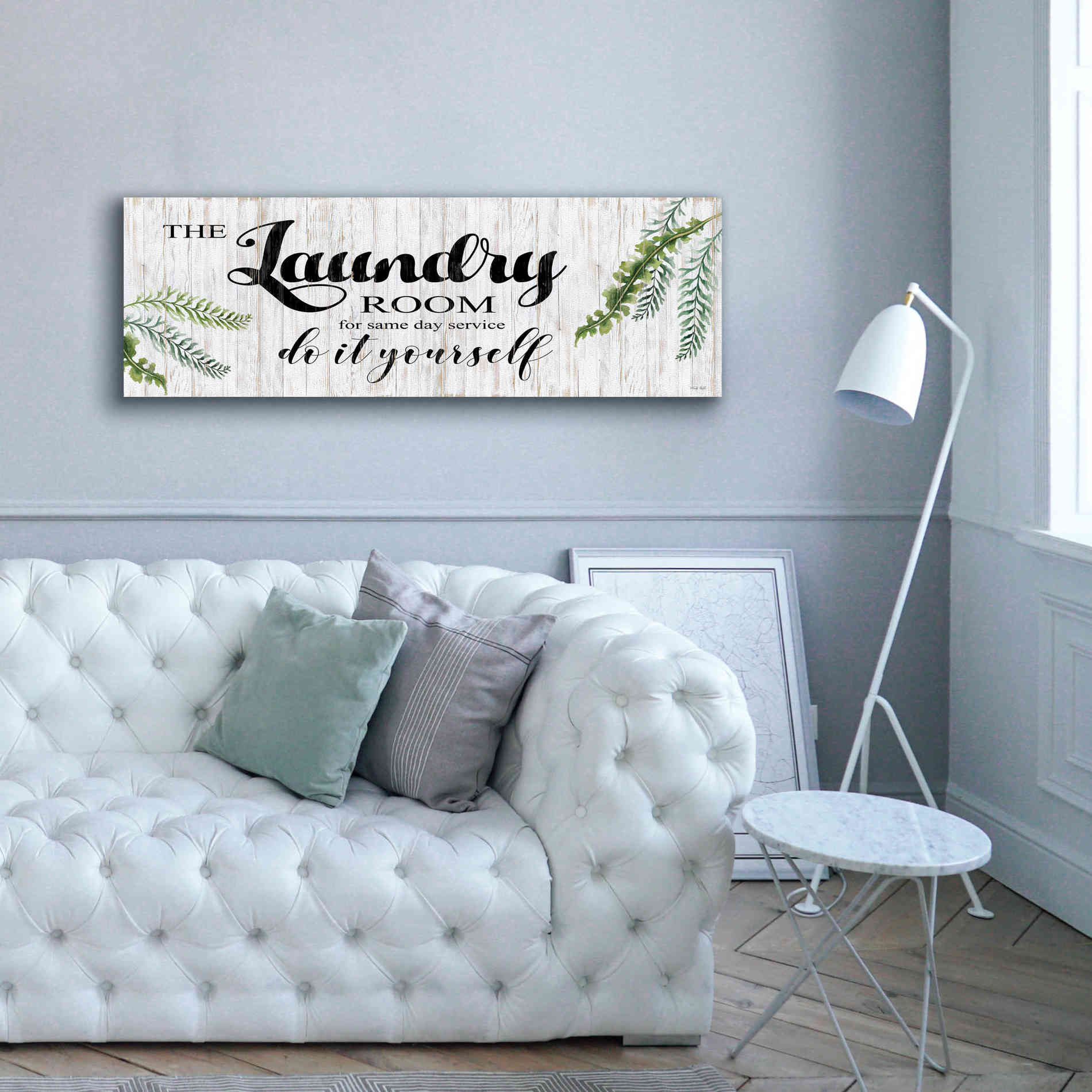 'The Laundry Room' by Cindy Jacobs, Canvas Wall Art,60 x 20