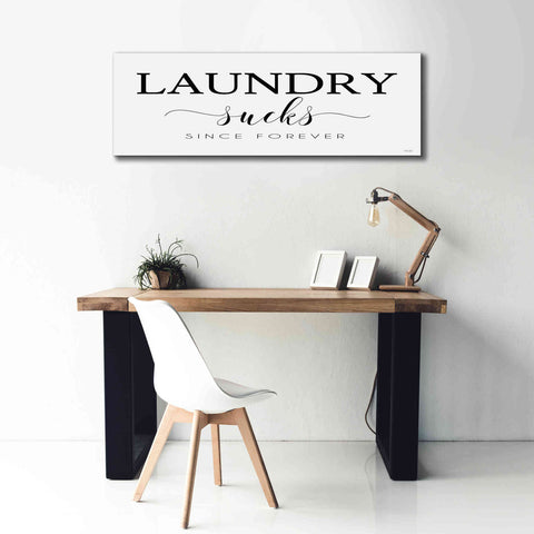 Image of 'Laundry Sucks' by Cindy Jacobs, Canvas Wall Art,60 x 20
