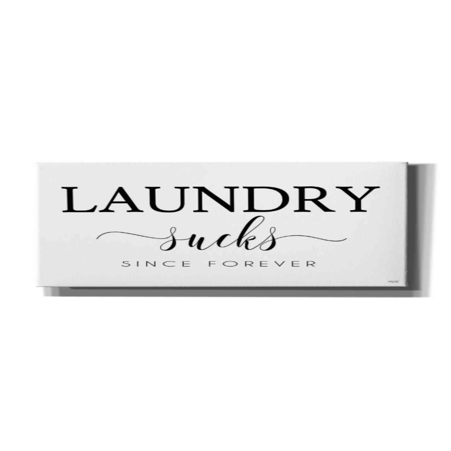 'Laundry Sucks' by Cindy Jacobs, Canvas Wall Art