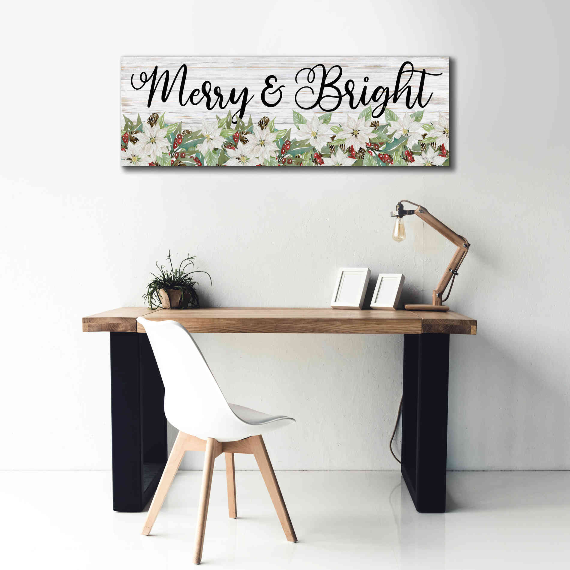 'Merry & Bright' by Cindy Jacobs, Canvas Wall Art,60 x 20