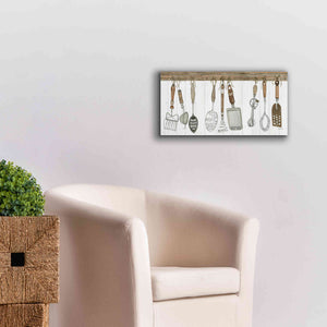 'Kitchen Tools' by Cindy Jacobs, Canvas Wall Art,24 x 12