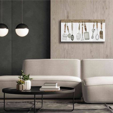 Image of 'Kitchen Tools' by Cindy Jacobs, Canvas Wall Art,40 x 20