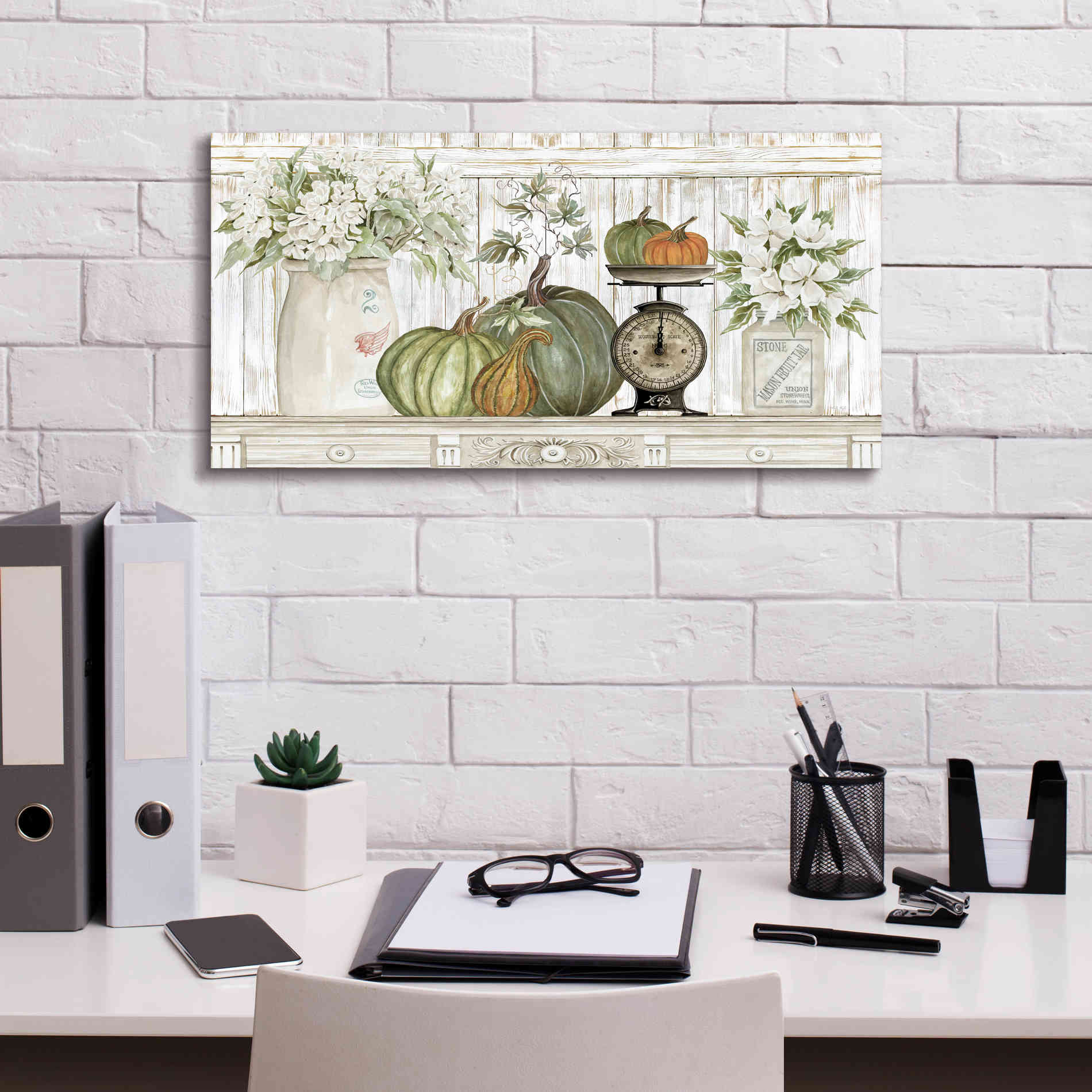 'Kitchen Harvest' by Cindy Jacobs, Canvas Wall Art,24 x 12