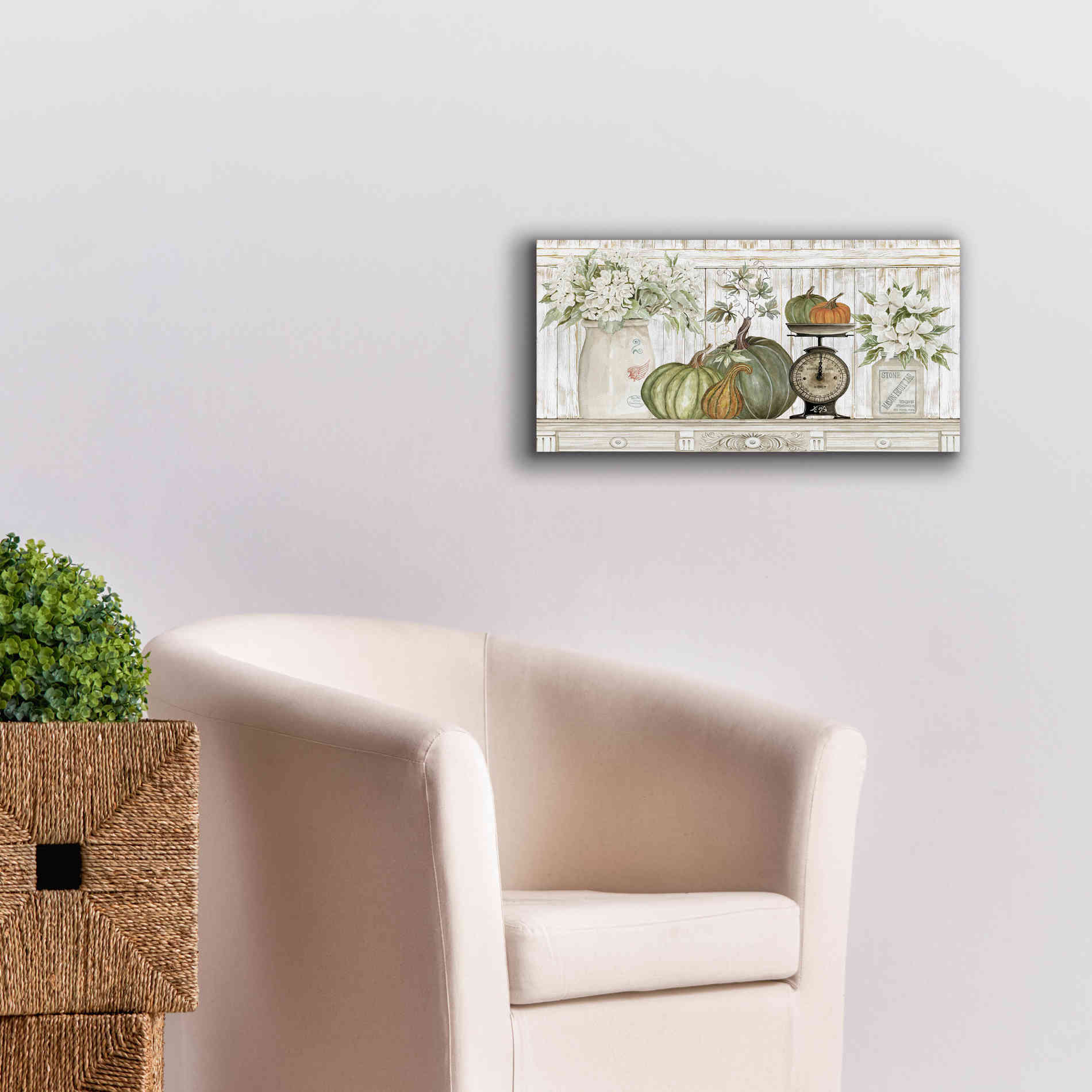'Kitchen Harvest' by Cindy Jacobs, Canvas Wall Art,24 x 12