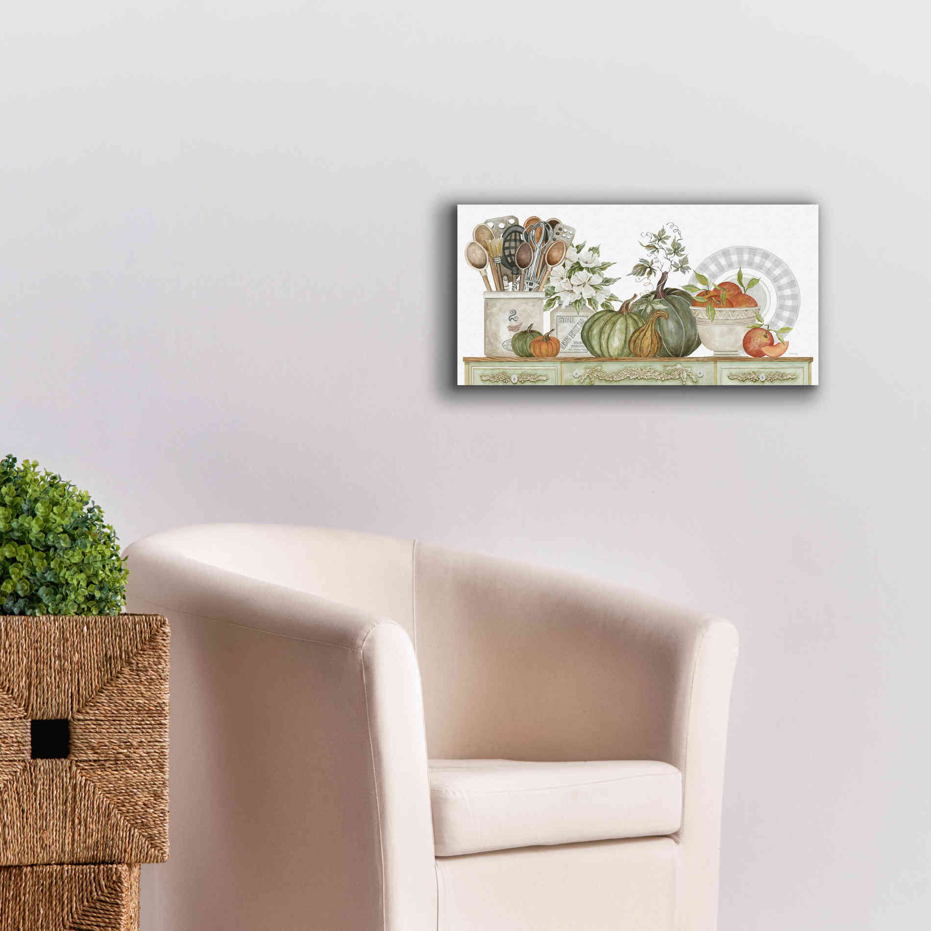 'Kitchen Splendor' by Cindy Jacobs, Canvas Wall Art,24 x 12