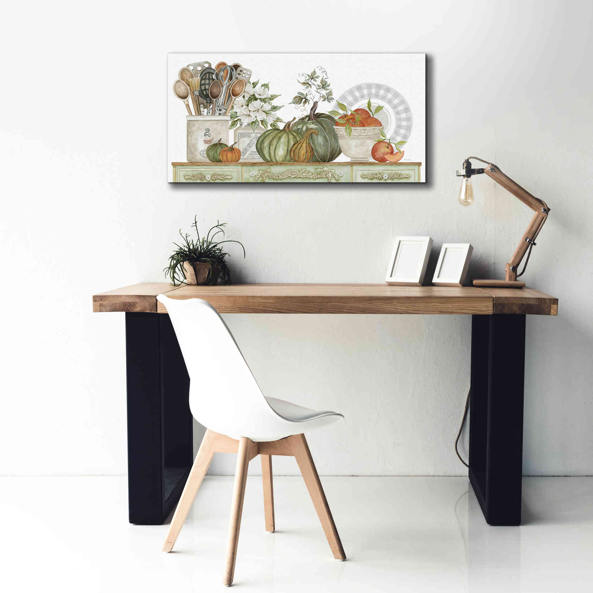 'Kitchen Splendor' by Cindy Jacobs, Canvas Wall Art,40 x 20