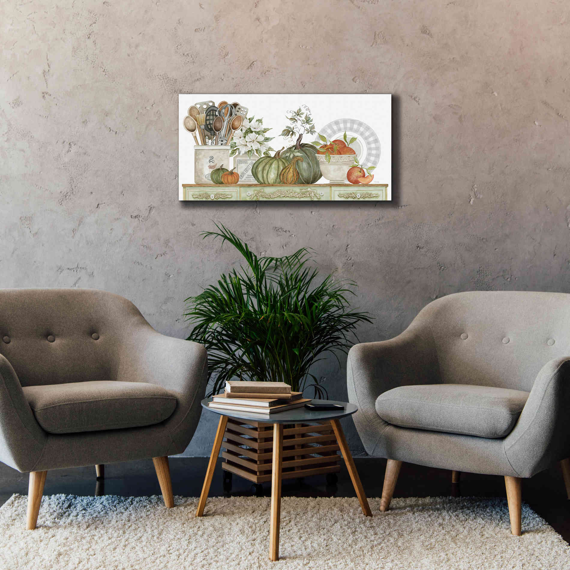 'Kitchen Splendor' by Cindy Jacobs, Canvas Wall Art,40 x 20