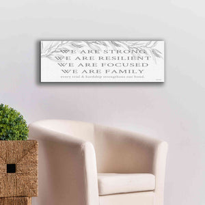 'We Are Family' by Cindy Jacobs, Canvas Wall Art,36 x 12