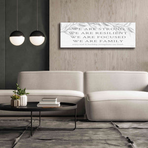 'We Are Family' by Cindy Jacobs, Canvas Wall Art,60 x 20