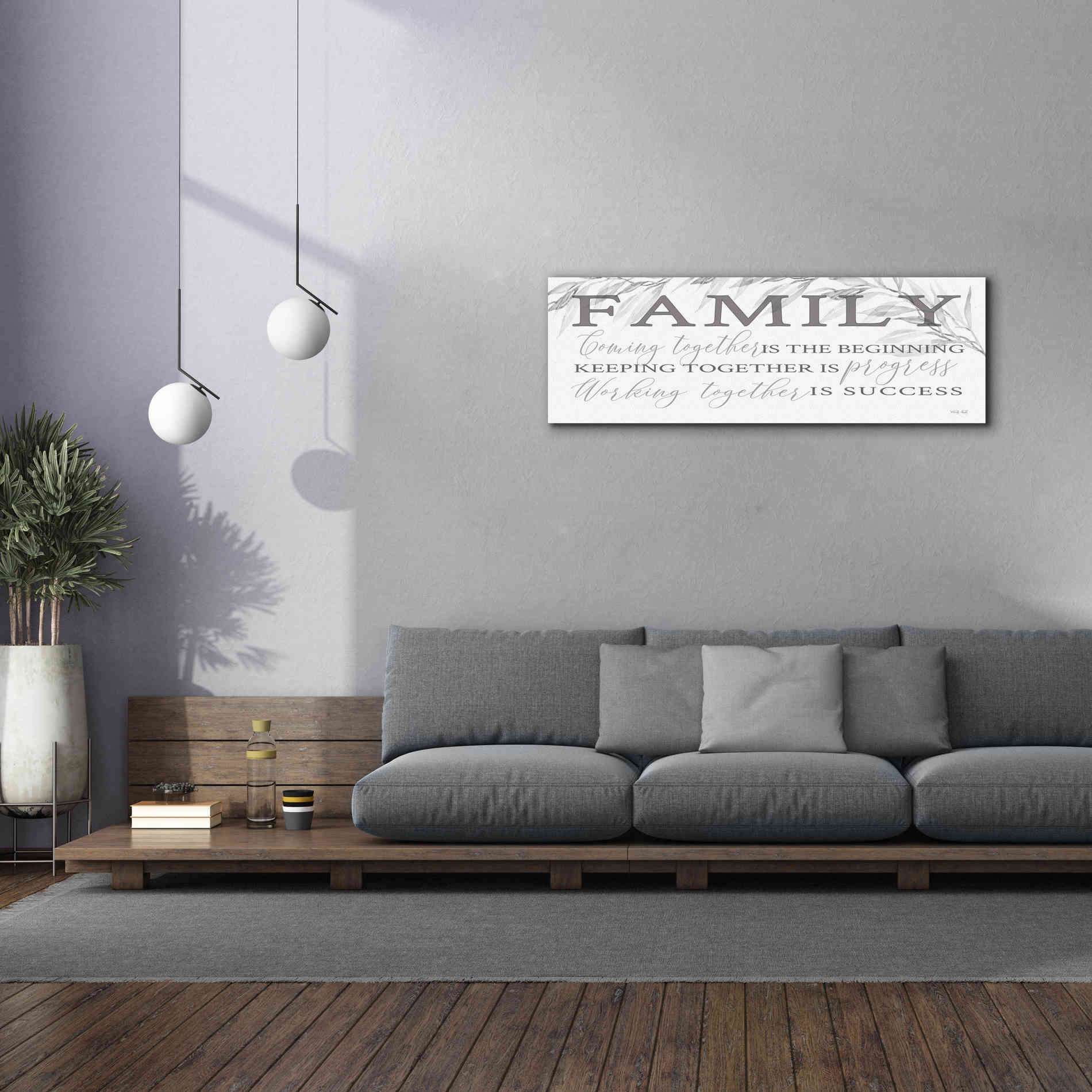 'Family Coming Together' by Cindy Jacobs, Canvas Wall Art,60 x 20