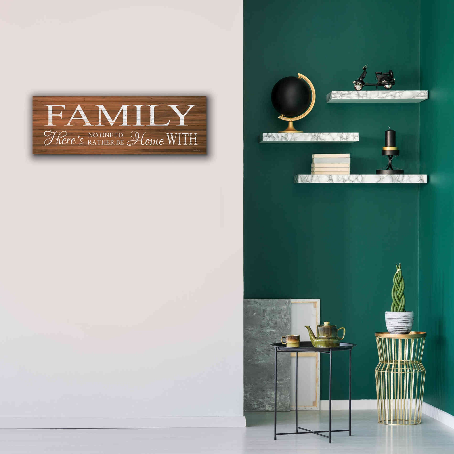 'Family Sign' by Cindy Jacobs, Canvas Wall Art,36 x 12