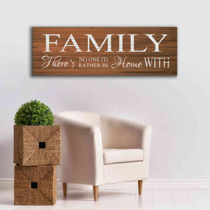 'Family Sign' by Cindy Jacobs, Canvas Wall Art,60 x 20