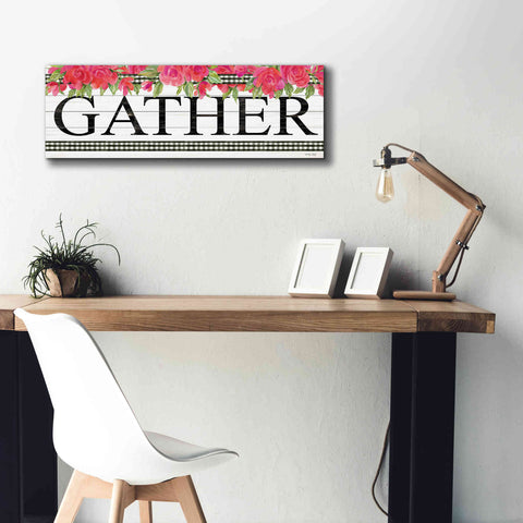 Image of 'Fuchsia Gather' by Cindy Jacobs, Canvas Wall Art,36 x 12