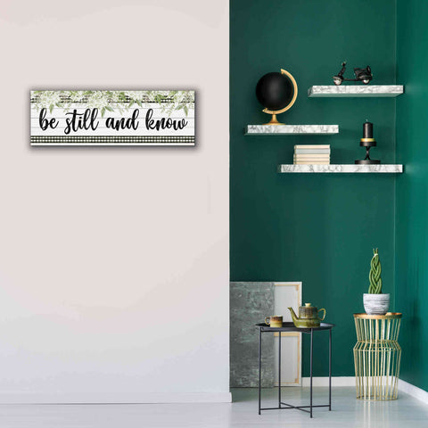 Image of 'Be Still & Know' by Cindy Jacobs, Canvas Wall Art,36 x 12
