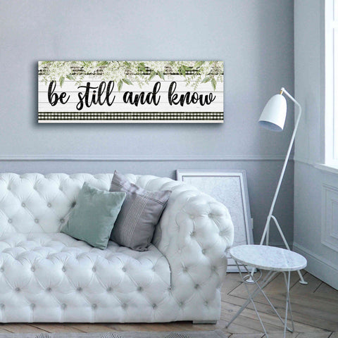 Image of 'Be Still & Know' by Cindy Jacobs, Canvas Wall Art,60 x 20