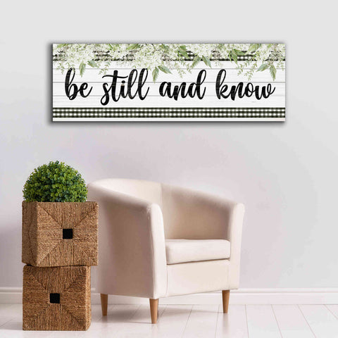 Image of 'Be Still & Know' by Cindy Jacobs, Canvas Wall Art,60 x 20