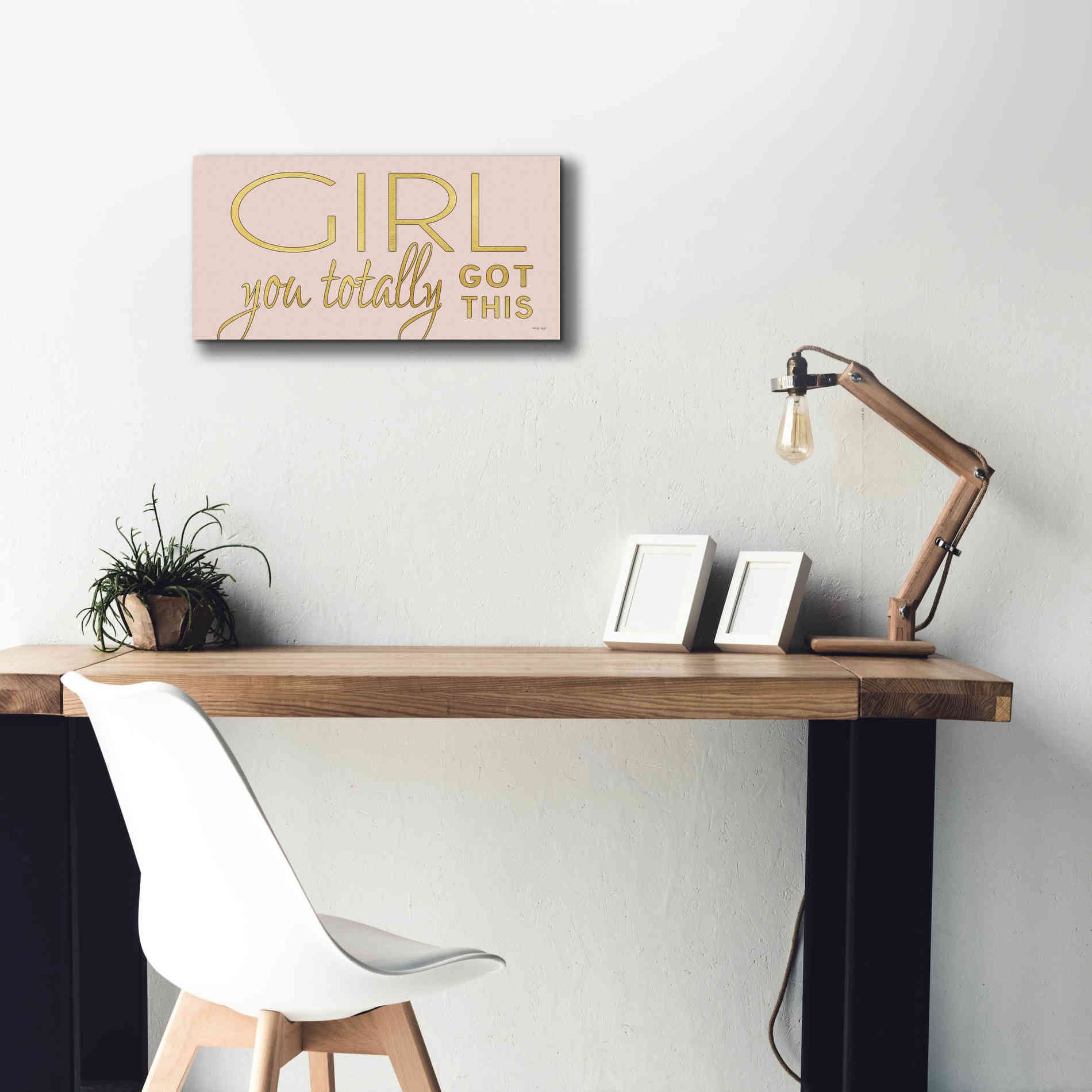 'Girl You Totally Got This' by Cindy Jacobs, Canvas Wall Art,24 x 12