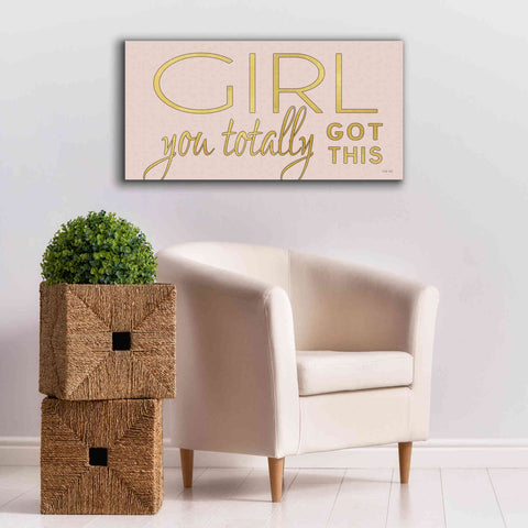 Image of 'Girl You Totally Got This' by Cindy Jacobs, Canvas Wall Art,40 x 20