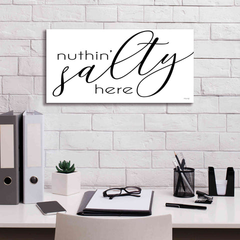 Image of 'Nuth'n Salty Here' by Cindy Jacobs, Canvas Wall Art,24 x 12