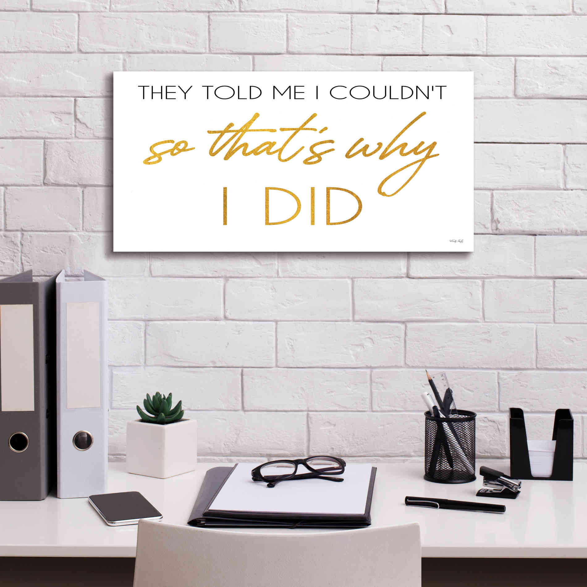 'I Did' by Cindy Jacobs, Canvas Wall Art,24 x 12