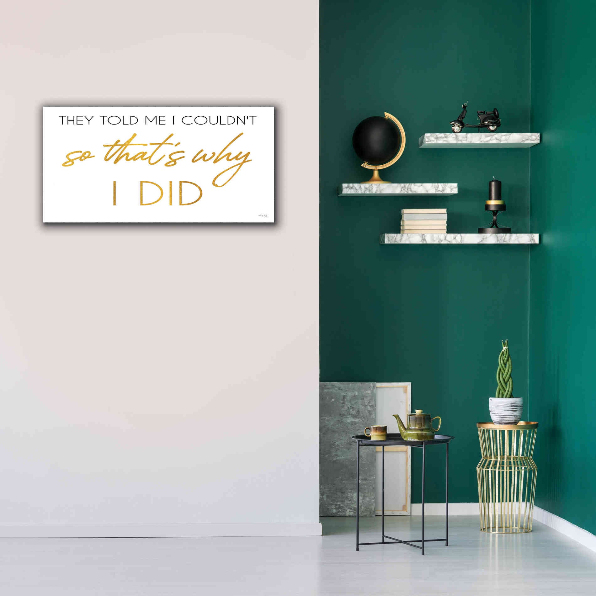 'I Did' by Cindy Jacobs, Canvas Wall Art,40 x 20