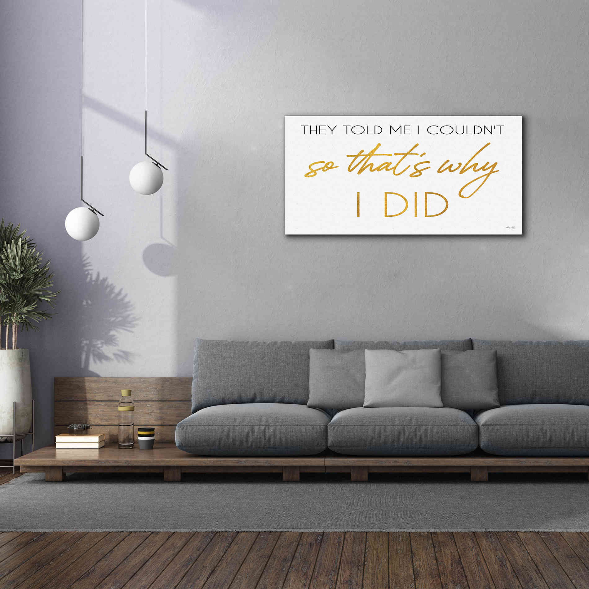 'I Did' by Cindy Jacobs, Canvas Wall Art,60 x 30