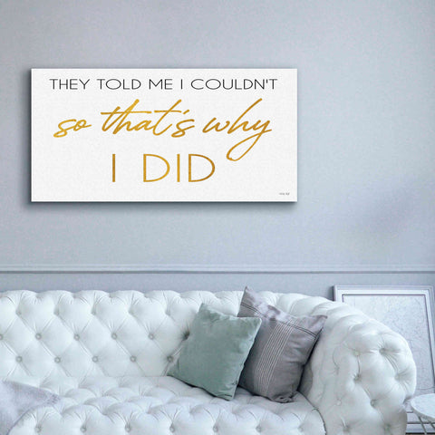 Image of 'I Did' by Cindy Jacobs, Canvas Wall Art,60 x 30