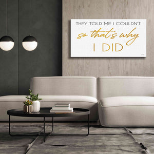 'I Did' by Cindy Jacobs, Canvas Wall Art,60 x 30