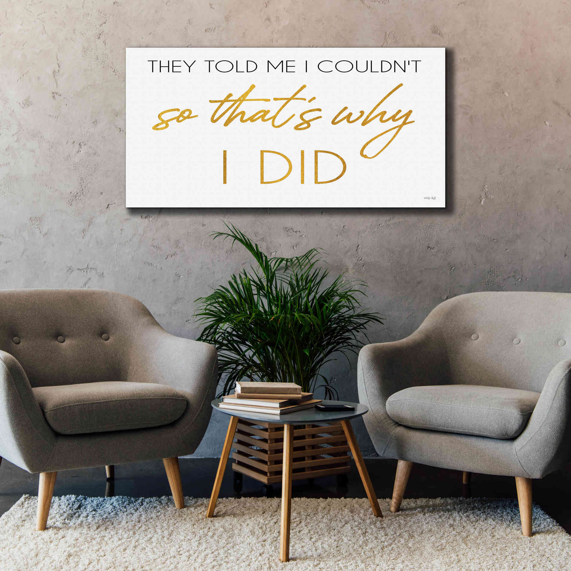 'I Did' by Cindy Jacobs, Canvas Wall Art,60 x 30