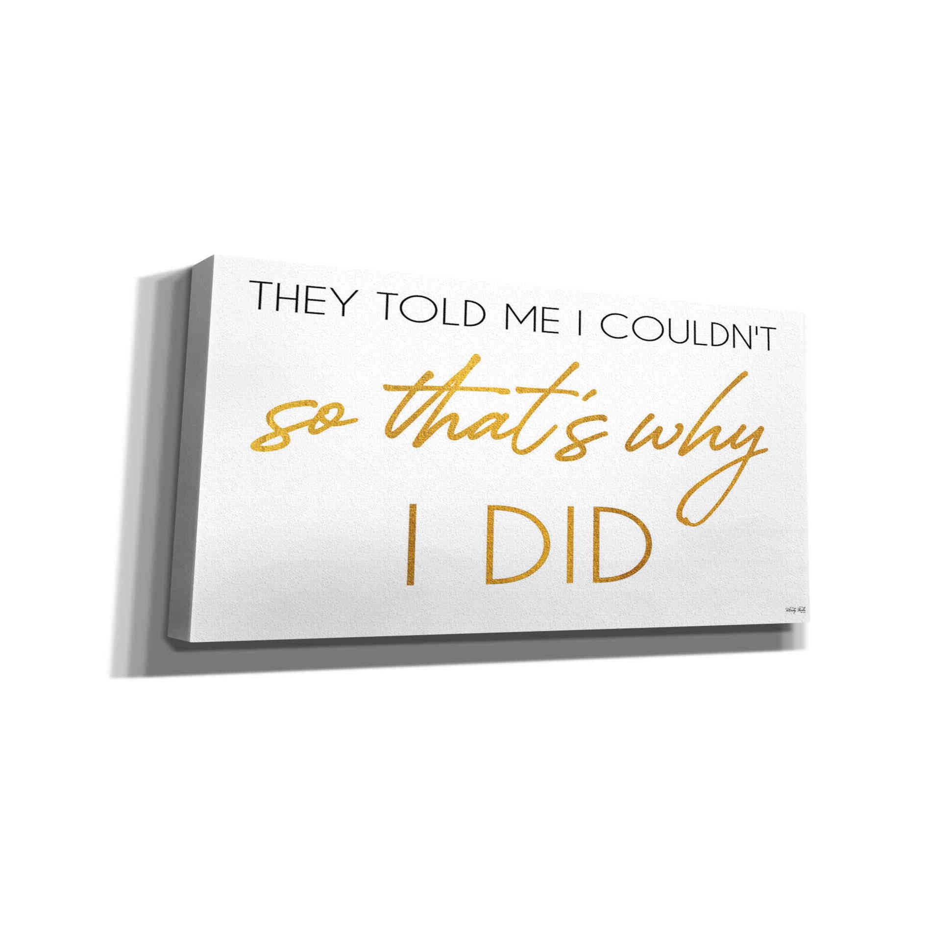 'I Did' by Cindy Jacobs, Canvas Wall Art