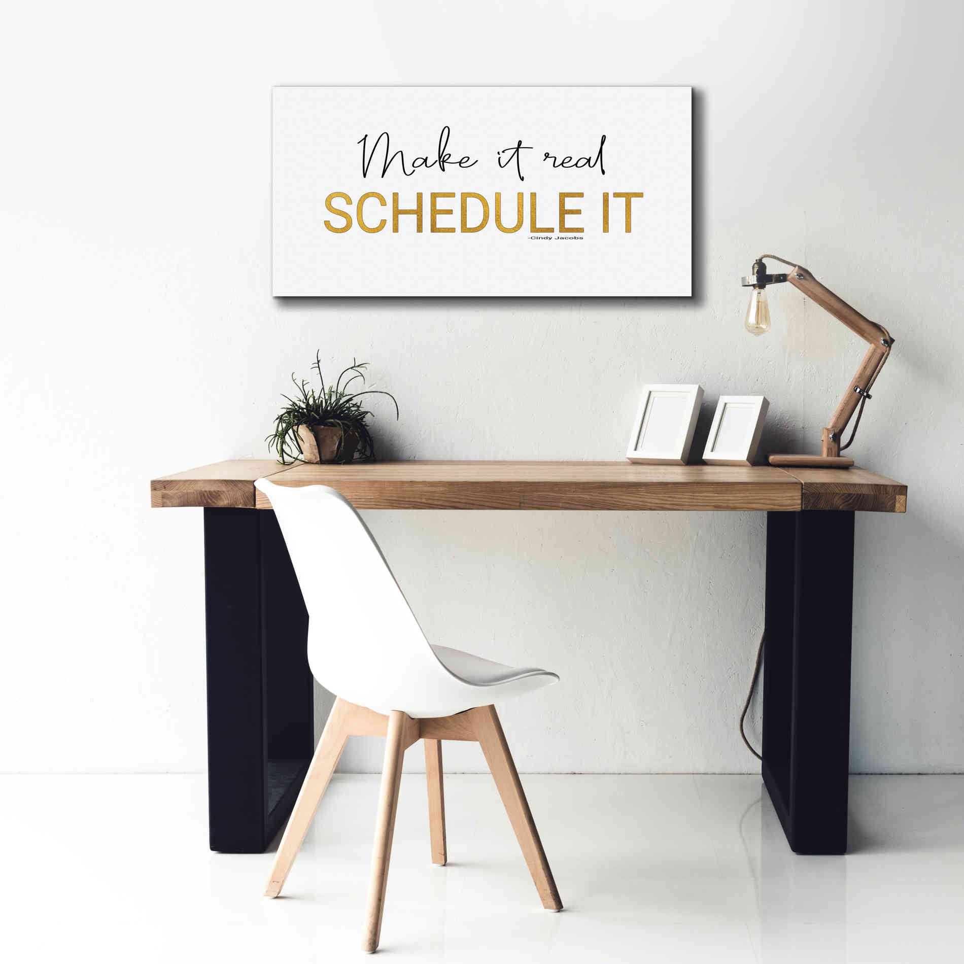 'Make It Real' by Cindy Jacobs, Canvas Wall Art,40 x 20