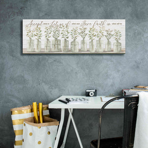 'Accept What Is' by Cindy Jacobs, Canvas Wall Art,36 x 12
