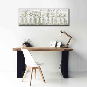 'Accept What Is' by Cindy Jacobs, Canvas Wall Art,60 x 20