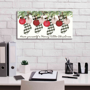 'Have Yourself Ornaments' by Cindy Jacobs, Canvas Wall Art,24 x 12