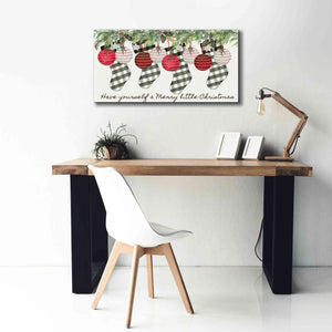 'Have Yourself Ornaments' by Cindy Jacobs, Canvas Wall Art,40 x 20